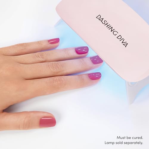 Dashing Diva Glaze Nail Strip Set - Amalfi Blue - Long Lasting, Chip Resistant, Semi-Cured Gel Nail Strips - Summer Gel Set - 4-Piece Manicure Kit with 32 Strips - color: Amalfi Blue