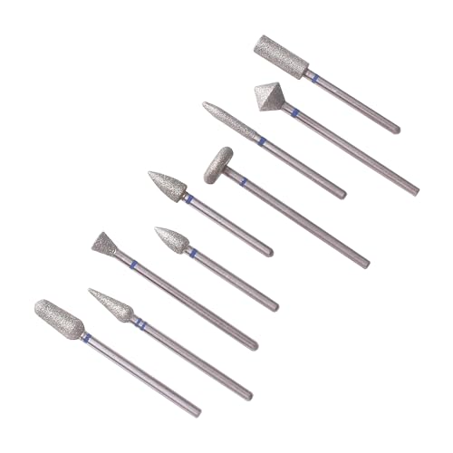 9pcs Manicure Pedicure Cone Barrel Sanding Disc Nail Drill Bits - size: Manicure and Pedicure Bits