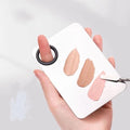 Professional Acrylic Makeup Palette for Cosmetic Mixing, Nail Art, Eyeshadow and Eyelash Application with Blending Tool (Silver) - color: Silver