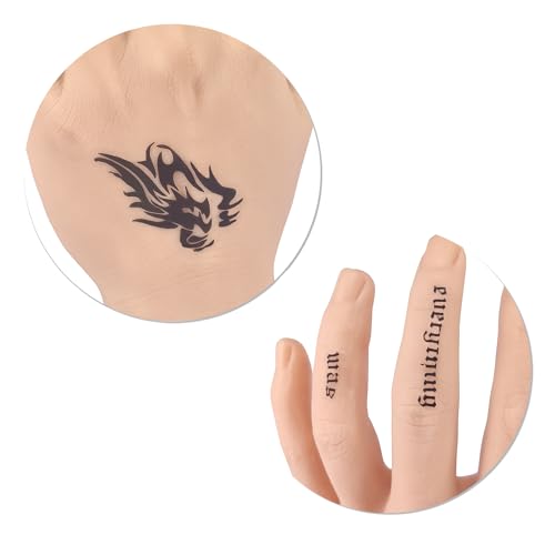Silicone Tattoo Practice Hand, Male Left Hand