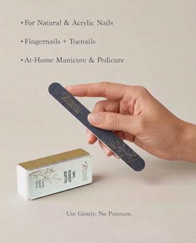 Premier Dead Sea Nail Files and Buffers Kit, 6 Double-Sided Files 120/180
