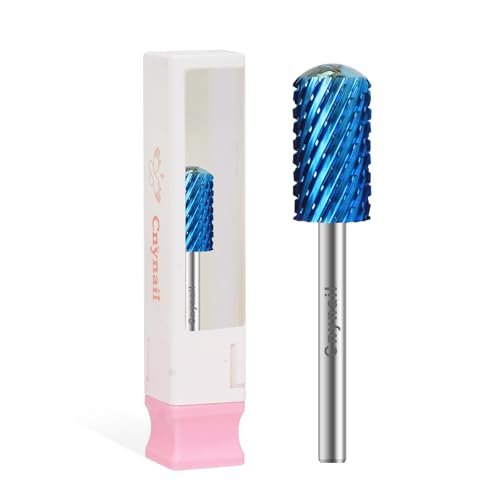 3/32" Large Smooth Barrel Safety Nail Drill Bit for Gel & Acrylic Removal - color: Blue, size: 2XC