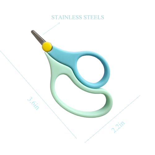 2Pcs Baby Nail Clippers, Safe Scissors for Newborns and Toddlers