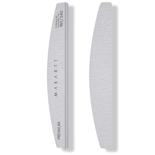 Makartt 180/240 Grit Nail Files, 2PCS Zebra Emery Boards for Natural Nails - size: 2pcs-Nail File 180/240 Grit