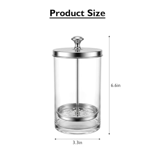 21 Oz Disinfectant Sterilizer Jar Barber Jar Glass Jar for Manicure - size: 21 Ounce