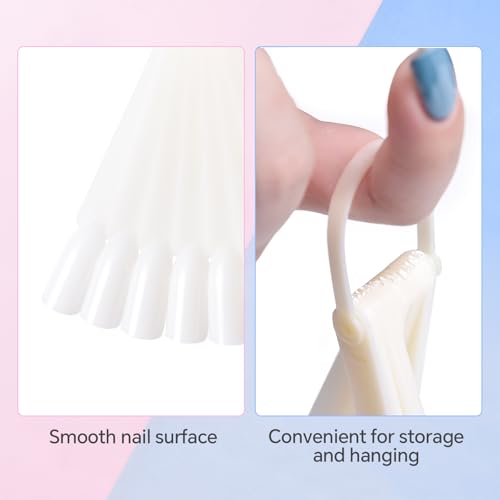 KADS Fan Shape Nail Color Display Swatch 100Tips - color: Nature