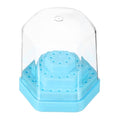 uxcell Nail Drill Bits Holder 48 Holes Large Space Drills Cleaning Bit Blue - color: Blue