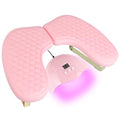 Arm Rest for Nails Tech, BORNBYME Update PU Leather Fish Pattern U-shaped Hand Nail Stand Rest for Manicure, Pink - color: Pink