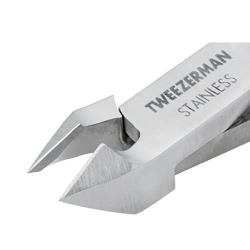 Tweezerman Rockhard Stainless Steel Cuticle Nipper,1/2 Jaw,(Pack of 2) - color: Stainless Steel, size: Pack of 2
