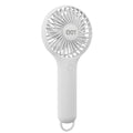 QQT Mini Handheld Fan, 3-Speed Rechargeable Personal Fan - color: White