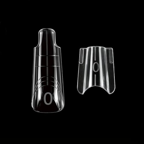 280Pcs Sandwich Dual Nail Forms 14sizes Quick Building Gel Nail Extensions-Dual Form with Reusable Top and Bottom Mold Tips (No.#46 (280Pcs)) - size: No.#46 (280Pcs)