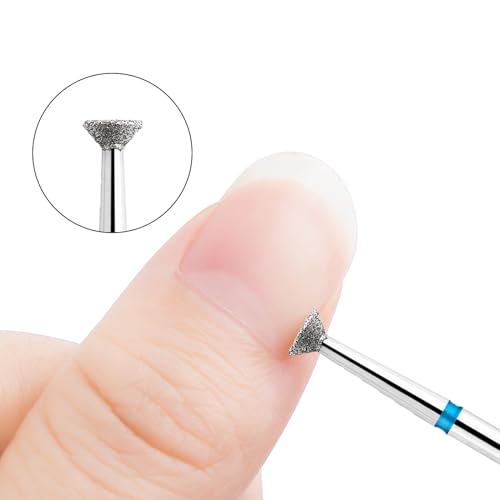 Acycoin2A 2pcs Head Disc Grinding Burr T Mills Electric Nail Drill Bit