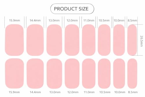 No UV Nail Stickers, 32 Nail Wraps, Zero Dry Time, Blush Pink - color: Blush Pink