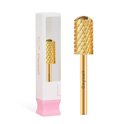 3/32" Large Smooth Barrel Safety Nail Drill Bit for Gel & Acrylic Removal - color: Gold L-S Barrel, size: 2XC