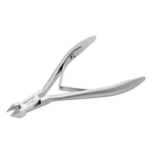 Tweezerman Rockhard Cuticle Nipper 1/2 Jaw Stainless Steel - color: Stainless Steel, size: Pack of 1