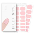 DANNI & TONI Semi Cured Gel Nail Strips Pale Pastel Pink Gel Nail Wraps 28 Stickers | Dreamy Blush - color: Dreamy Blush