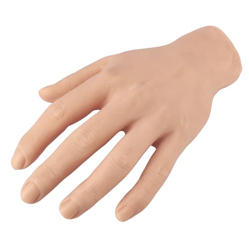 Silicone Tattoo Practice Hand, Male Left Hand
