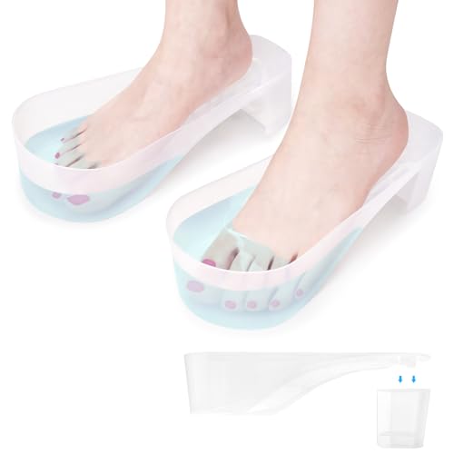 Yokilly Toe Nail Soaking Bowl: 2 PCS Shoe Design Toenails Soak Off Bowl - color: Transparent