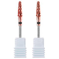 3/32" 2PCS Clean Cone Carbide Cuticle Cleaner Bit for Nail Prep & Cleaning - color: 008 Rose Gold, size: XC