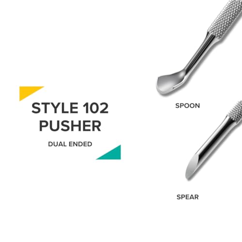 Rui Smiths Rui Smiths Cuticle Pusher Dual Ended Stainless Steel Tool