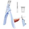 MelodySusie Adjustable Stainless Steel Acrylic Nail Clippers, Blue - color: Blue