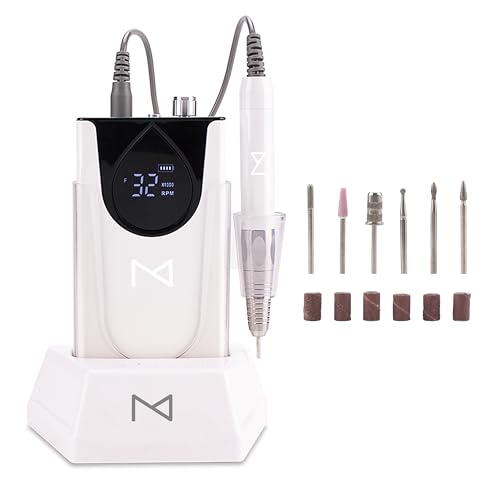 M - Max Brushless Motor Nail Drill Handpiece Only - 35K RPM | Machine Not Included | Compatible with M Brushless Nail Drill System (Handpiece - White) - size: Handpiece - White
