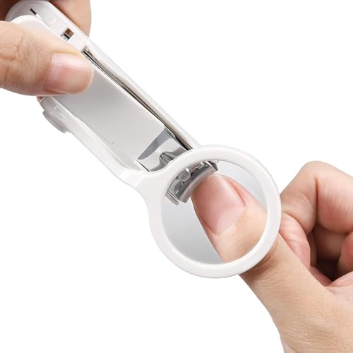 Remedic Nail Clippers with Magnifier – Sharp Blades for Thick Nails