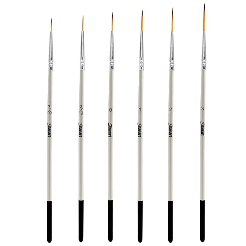 Sdanart Script Liner Paintbrush 6 PCS Highly Flexible Liner Brush