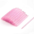 Dual-Ended Cuticle Pushers & Cleaning Tools for Manicure/Pedicure 100 PCS Pink Disposable Nail Sticks