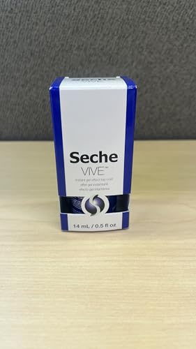 Seche Vive Gel Effect Top Coat 0.5Oz, Boxed - color: Clear, size: 0.5 Fl Oz (Pack of 1)