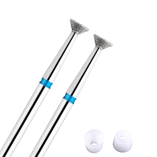 Acycoin2A 2pcs Head Disc Grinding Burr T Mills Electric Nail Drill Bit