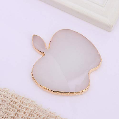 minkissy -Shaped Nail Art Palette Resin White 3.54 X 3.38 X 0.39 in