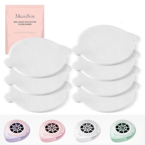 MelodySusie 210Pcs Disposable Filter Papers for PProR Nail Dust Collector - color: 210Pcs Filter