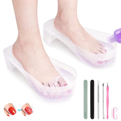 LIONVISON Acetone Nail Soaking Bowl: Toe Soak Off Bowl Manicure Soak Bowl - color: Clear