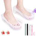LIONVISON Acetone Nail Soaking Bowl: Toe Soak Off Bowl Manicure Soak Bowl - color: Clear