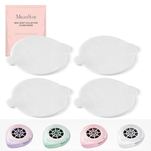MelodySusie 120Pcs Disposable Filter Papers for PProR Nail Dust Collector - color: 120pcs Filter