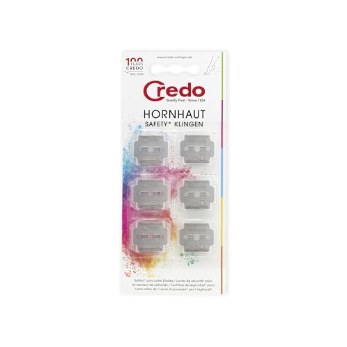 Credo Solingen Replacement Blades for Credo Safety Corn Cutter, 1 Pack (6 Replacement Blades)