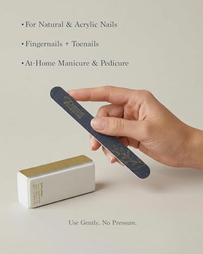 Premier Dead Sea Nail Files and Buffers Kit, 6 Double-Sided Files 120/180