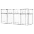 Vtopmart Clear Stackable Storage Drawers, 8 Pack Tall Organizer Set - style: 4 Large+4 Small