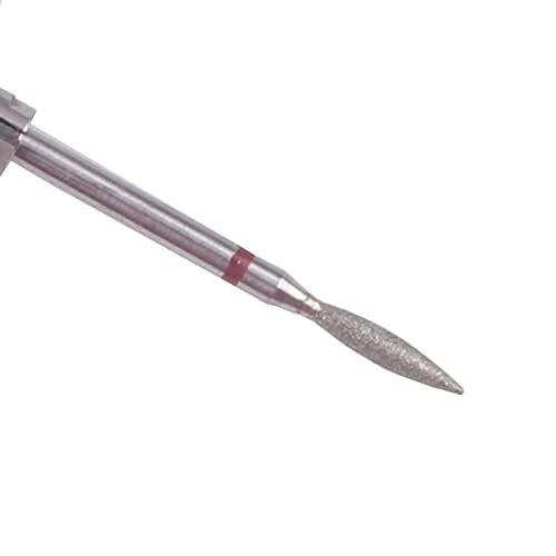 Flame Shape Diamond Cuticle Nail Drill Bit Set for Nail Prep - size: Slim Flame