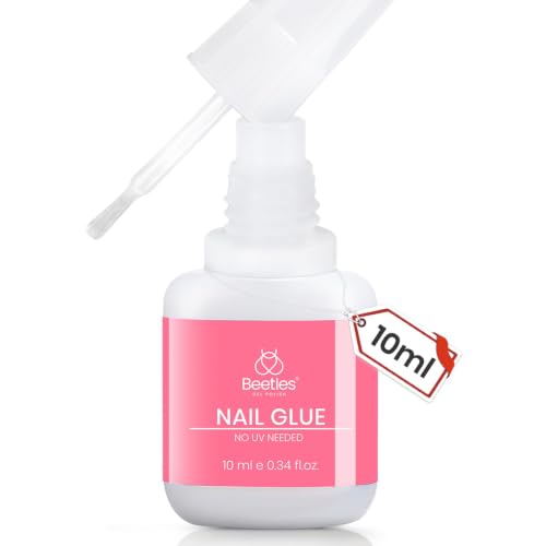 Beetles Press On Nail Glue Quick-Drying 10ml Super Strong Nail Glue - color: 00 - Clear - 01