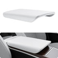BASENOR Upgraded Center Console Armrest Cover for Tesla Model S Model X - size: Model S/X White