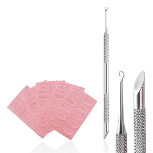 Metal Dual-Ended Cuticle Pusher Kit with Sandpaper Sheets