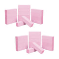 ForPro Pink Pedicure Block, 100/180 Grit, Three-Sided Pedicure Nail Buffer, 3.75” L x 1” W x 1” H, 15-Count (Pack of 2) - size: 15 Count (Pack of 2)