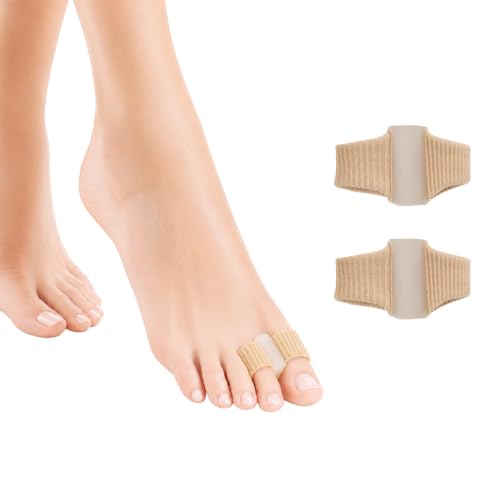 Toe Spacers for Women Men, 2 Pack Gel Big Toes Separators for Bunions-Small - size: S