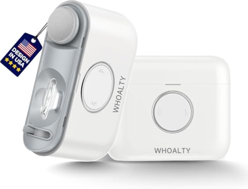 Electric Nail Clipper for Seniors, Automatic 2-in-1 Trimmer & Polish - color: White