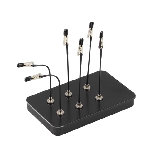 Metal Model Painting Stand Base and 15Pcs Bendable Alligator Clip