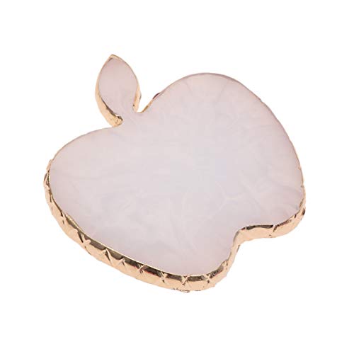 minkissy -Shaped Nail Art Palette Resin White 3.54 X 3.38 X 0.39 in