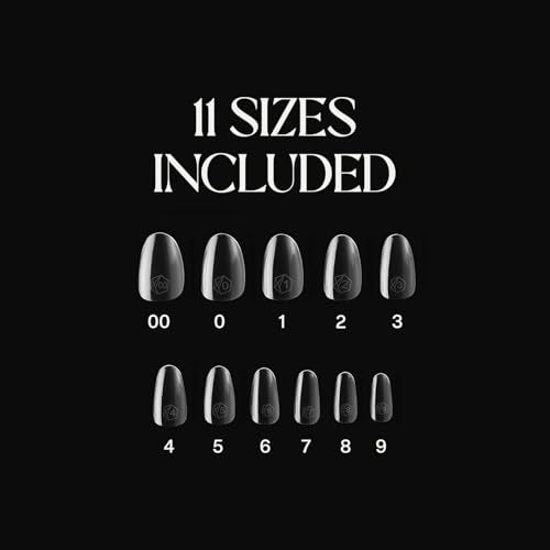 Apres Gel-X® Natural Round Tip Box | 500pc Gel-X Tips, 11 Sizes 00-9, Premium Quality (Natural Round Short, 500) - color: Natural Round Short, size: Short