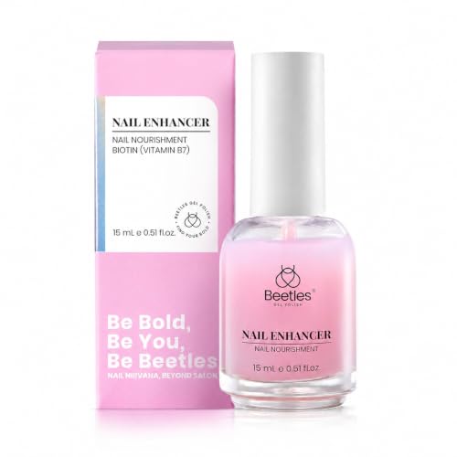 Beetles Nail Strengthener and Growth Pink Nail Polish, Nail Care Treatment - color: D-Pink-1